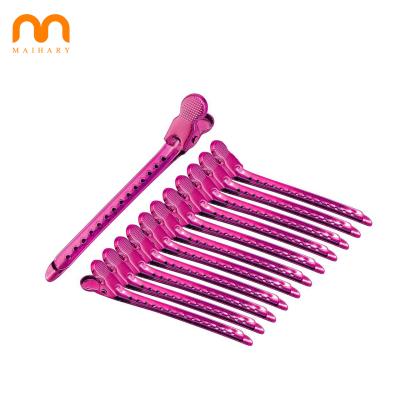 China Wholesale Durable Professional Women Section Clips Metal Hairdresser Styling Barber Salon Hair Clip for sale