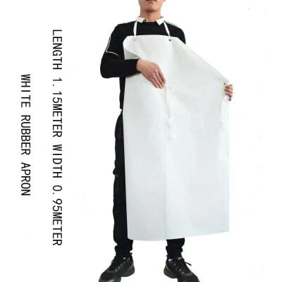 China Adjustable Waterwroof Heavy Duty Stone Factory Industrial White Rubber Vinyl Apron for sale