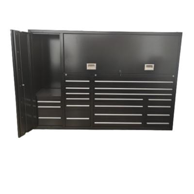 China Garage Shop Tools Chest Box 2023 For Car Repair 17 Drawer Tool Removable Garage Cabinet for sale