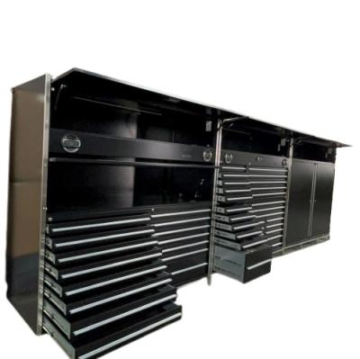 China Garage Shop Tools Metal Work Workbench Reinforced Tool Storage Cabinet Garage for sale