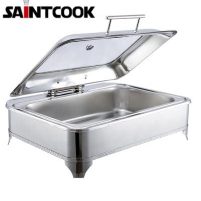 China Factory price luxury cheap chafing dish with glass window for sale