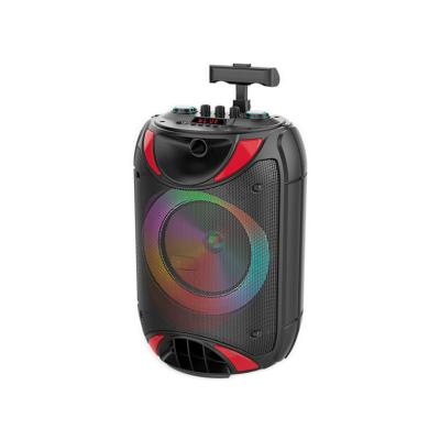 China LED Flashing Light LIGHT BURN 15W Outdoor Bass RGB Led Trolley DJ MIC Portable Light Party Stage Wireless Multifunctional BT Speaker for sale