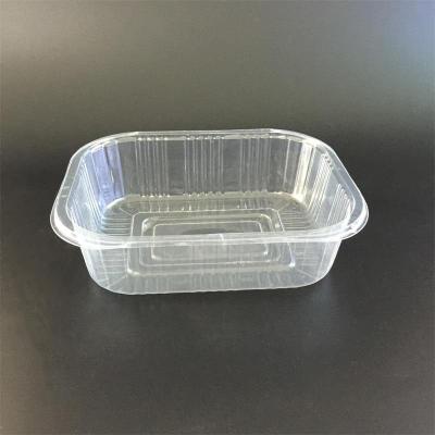 China Biodegradable PLA Plastic Disposable Frozen Food Vegetable Packing Dish Packing For Supermarket Frozen Food Fruit Vegetable Meat for sale