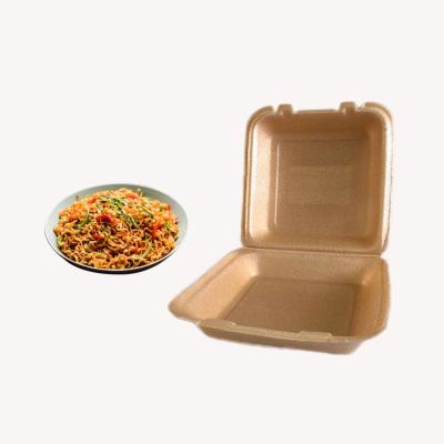 China Factory Stored Wholesale Disposable Foam Lunch Box Biodegradable Biodegradable Disposable Food Container for sale