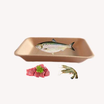 China Packaging Frozen Food / Disposable Plastic Frozen Food Packaging Tray Vegetable Waterproof Biodegradable PLA Foam for sale