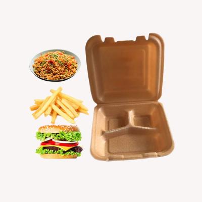 China Restaurant Packing Multi-Compartment Biodegradable Disposable Fast Food PLA Foam Lunch Box Takeaway Food Container for sale