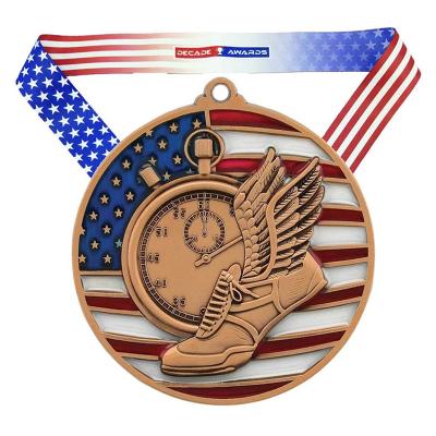 China Health Care Institutes Custom Medals Metal Enamel Soft Medal Sport Medal Marathon for sale