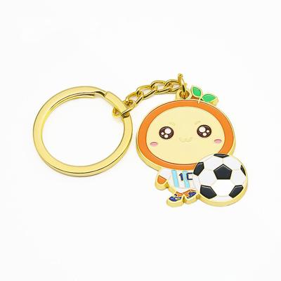 China Wholesale Custom Metal+plastic key chain metal unlocks soccer ball key chain for sale