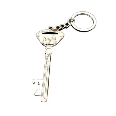 China PromotionGifts Promotional Keys Giveaways Customized Logo Zinc Alloy Keychain With Nickel Plating for sale