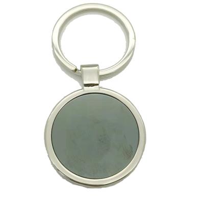 China Factory Direct Wholesale Custom Logo Laser Engraving Metal Blank Round Square Shape Key Chain Gifts for sale