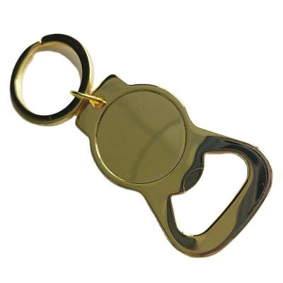 China Europe Hot Selling Logo Gold Opener Bottle Beer Bottle Opener Promotional Custom Sublimation Bottle Opener for sale