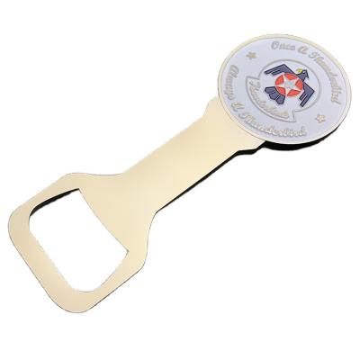 China China Manufacture Viable Wholesale Custom Gold Plated Metal Bottle Opener for sale