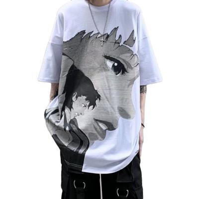 China Cheap Available Wholesale Anti-Wrinkle Sample Anime Print T-shirt Cool 170gsm Polyester Women And Men Top Short Sleeve T-shirt for sale