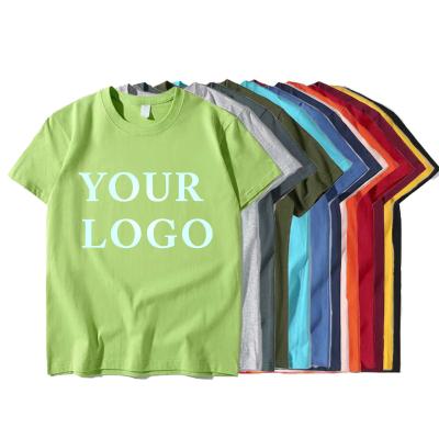 China Wholesale Compressed Factory Low Price 200gms 100 Cotton Customize Logo Pattern Crewneck Simply Plus Size T Shirts for sale