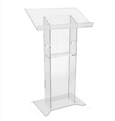 China Iangel Factory Modern Design Handmade Clear Acrylic Church Lectern for sale