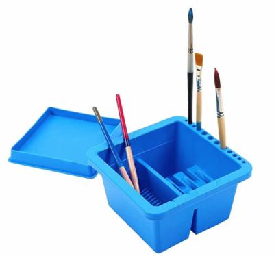 China Morden Artist Brush Basin, Multifunctional Paint Brush Basin, with Brush Holder for sale