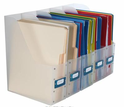 China Morden suitable for magazines or documents (5 sets), transparent file shelf storage box for sale