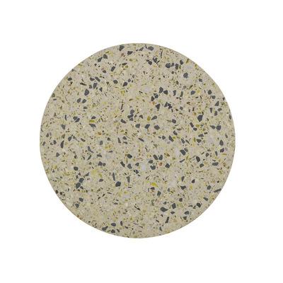 China Personality modern creative art wall background living room terrazzo Nordic head of a bed round cake cement wall lamp for sale