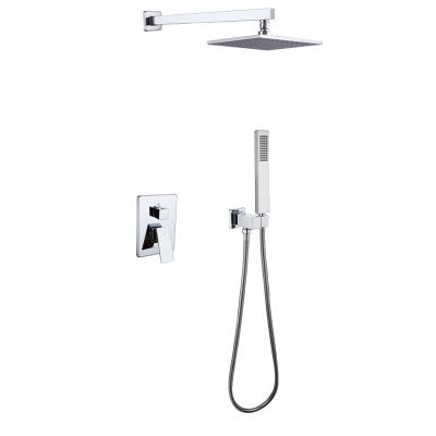 China Without Square Rainfall Shower Head Set Wall Mounted Cold And Cold Shower Sliding Bar for sale