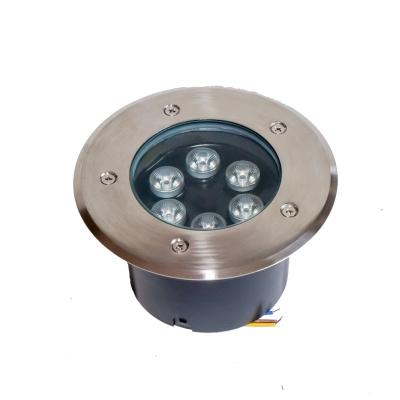 China Square Led Round Buried Park Light 3w/6w/9w/12w/18w/24w Monochrome Colorful Underground Lights for sale