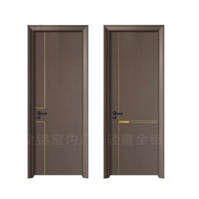 China No. China-Made High Density Wood Fiber Household Aluminum Door Smooth And Flat Door. 2 grain wood for sale