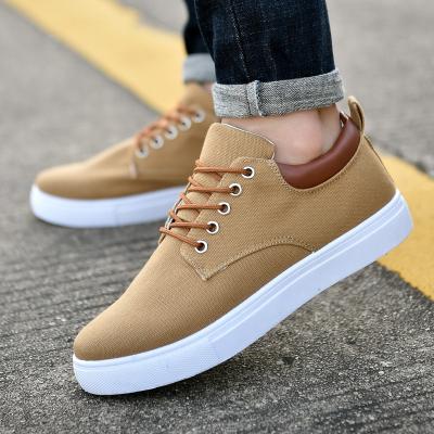 China Korean version of the 2020 spring Anti-slippery new men's casual shoes solid color fashion student shoes low to help tie sneakers rtg678 for sale