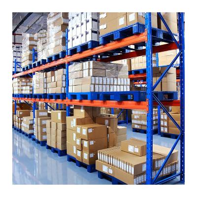 China HUAWU Warehouse Storage System Factory Heavy Duty Multi Layer Industrial Warehouse Pallet Storage Boltless Steel Racks/Shelves for sale