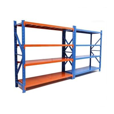 China Warehouse storage system storage shelving garage long 4 layer span rack system shelving medium duty longspan shelf for sale