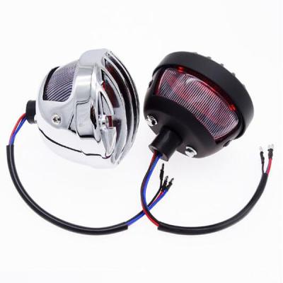 China Universal ABS+bulb 12V Motorcycle Brake Stop Light Tail Lamp With License Plate Light for sale