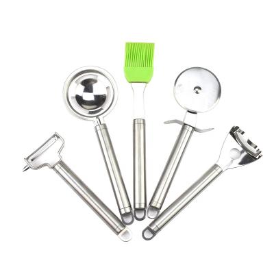 China Sustainable set of stainless steel kitchen utensils for sale