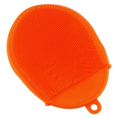 China Sustainable Soft Silicone Body Cleansing Brush Gentle Bath Exfoliating Shower Scrubber for sale