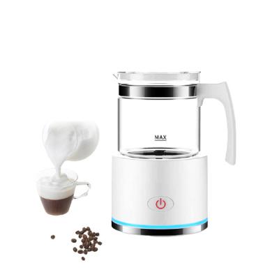 China Hotel Stainless Steel Automatic Electric Coffee Frother Professional Grade Press Coffee Maker French Milk Frother Cup Blender for sale