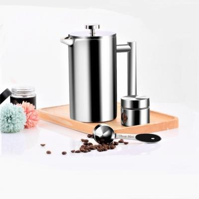 China Steel French Cup 350Ml Mini Double Wall Press French Portable Travel Press Coffee Wholesale Viable Make for sale