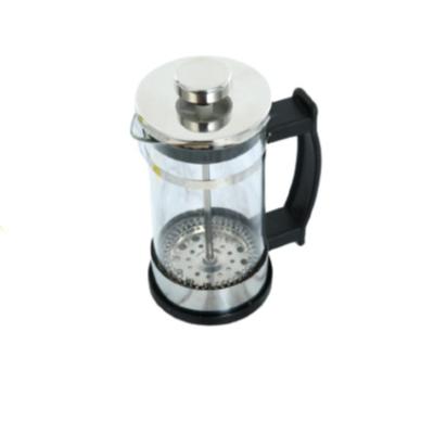 China Viable Glass Thermo Insulated French Coffee Press Gift Set French Borosilicate Double Wall French Press Coffee Maker White Wall for sale