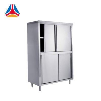 China Modern Upright Storage Stainless Steel Sideboard With Sliding Doors for sale