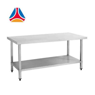 China Grocery store commercial stainless steel imperial work table is durable and scratch proof for sale