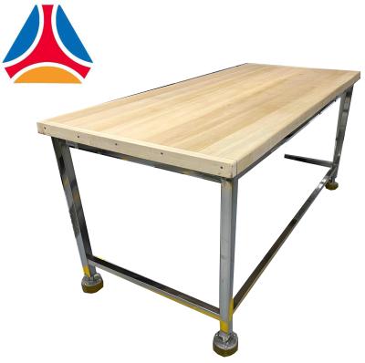 China Truss thickened solid stainless steel chopper with wood for sale