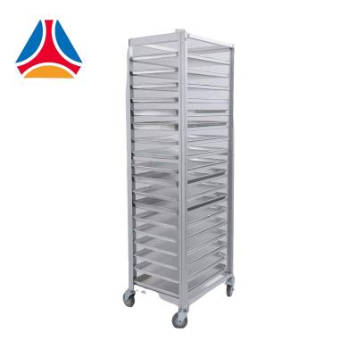 China Multi-layer restaurant canteen stainless steel tray rack oven rack commercial baking baking car for sale