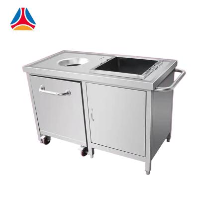 China Residual high quality restaurant canteen stainless steel food table customizable for sale