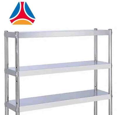 China Deli Commercial Quality Assurance Stainless Steel Kitchen Stand Up Shelving for sale