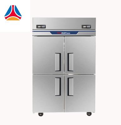 China Double-temperature Double-Temperature Four-Door Refrigerator Kitchen Vertical Large Capacity Commercial Four-Door Temperature Refrigeration Six Door Freezers for sale