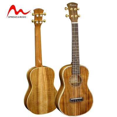 China Koa ukulele high grade ukulele high gloss finish beautiful sound size full tenor solid ukulele S-27XS/NM for sale