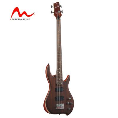 China High quality mahogany maple electric bass guitar EB-25/N Rosewood Mahogany+ maple+rosewood electric bass for sale