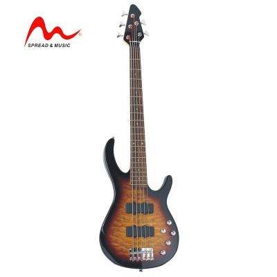 China new hardwood promotion 5 contrabass bass guitar for sale EB-20/SB electric bass for sale