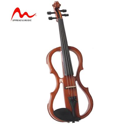 China Hardwood Electric Violin With 4/4 High Quality Electric Violin for sale