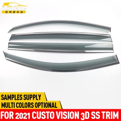 China Anteke Car Stainless Steel 3D Vision SS Trim Frame Cover Decoration Stickers For Custo 2021 Exterior Auto Membership for sale