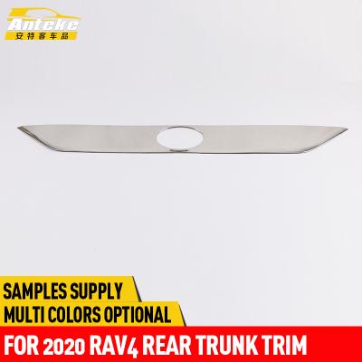 China Anteke Stainless Steel Rear Trunk Trim For 2020 RAV4 Car Accessories for sale