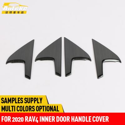 China Anteke Stainless Steel Interior Door Handle Cover For 2020 RAV4 Car Accessories for sale