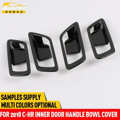 China ABS Anteke Interior Door Handle Cup Cover For 2018 C-HR Car Accessories for sale