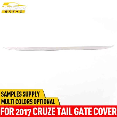 China Anteke Stainless Steel For 2017 Cruze Stainless Steel Tailgate Trunk Tailgate Door Cover Trim Strip Cover Trim Sticker for sale